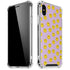 Purple Happy Face Pattern iPhone XS Max Clear Case